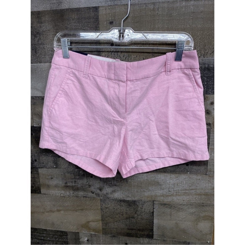 J. Crew Pink Bermuda Shorts Tailored Cotton Blend